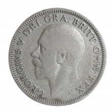 Km#833 1 Shilling 1929 BC Reino Unido Europa