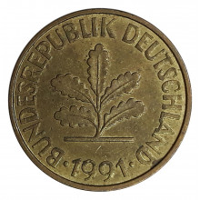 10 Pfennig 1991 F MBC Alemanha Europa