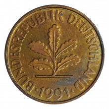 10 Pfennig 1991 A MBC Alemanha Europa
