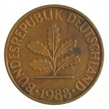 10 Pfennig 1988 D MBC Alemanha Europa