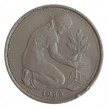 50 Pfennig 1985 F MBC Alemanha Europa