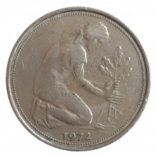 50 Pfennig 1972 F MBC Alemanha Europa