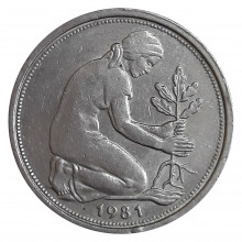 50 Pfennig 1981 F MBC+ Alemanha Europa