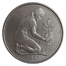50 Pfennig 1981 J MBC Alemanha Europa