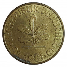 10 Pfennig 1981 G MBC Alemanha Europa