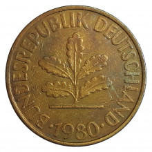 10 Pfennig 1980 G MBC Alemanha Europa