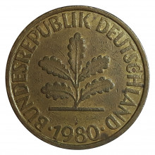 10 Pfennig 1980 F MBC Alemanha Europa