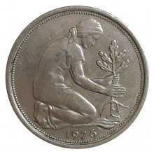 50 Pfennig 1976 D MBC Alemanha Europa