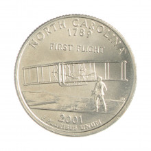 Quarter Dollar 2001 D FC North Carolina