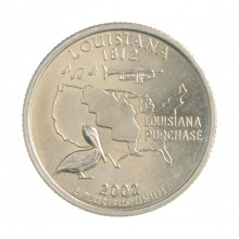 Quarter Dollar 2002 D FC Louisiana