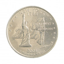 Quarter Dollar 2001 D FC New York