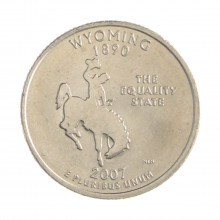 Quarter Dollar 2007 P FC Wyoming