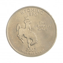 Quarter Dollar 2007 D FC Wyoming
