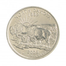 Quarter Dollar 2006 D FC North Dakota