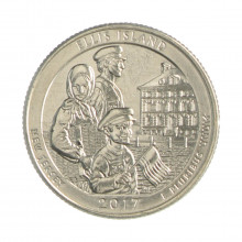 Quarter Dollar 2017 D FC New Jersey: Ellis Island