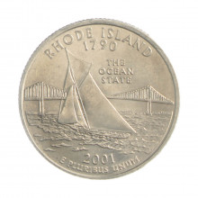 Quarter Dollar 2001 P SOB Rhode Island
