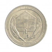 Quarter Dollar 2015 P SOB Nebraska: Homestead