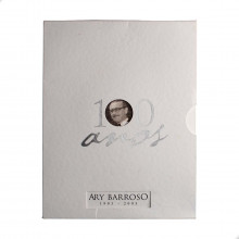 Estojo Moeda P-738 2 Reais 2003 FC 100 Anos Nasc. Compositor Ary Barroso Prata 925 Ø40mm 27gr.