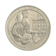 Quarter Dollar 2017 P SOB/FC New Jersey: Ellis Island