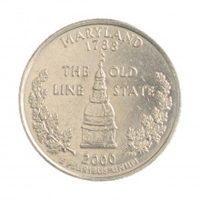 Quarter Dollar 2000 D MBC+ Maryland