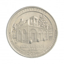 Quarter Dollar 2016 P MBC+ West Virgínia: Harpers Ferry