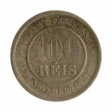 V-041 100 Réis 1897 BC C/Tentativa de Furo