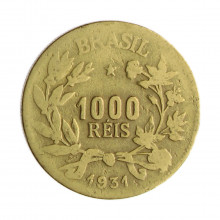 V-134 1000 Réis 1931 BC Data Difícil