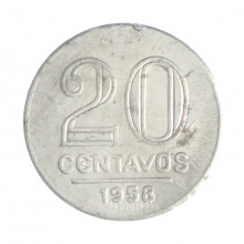 V-265 20 Centavos 1958 MBC+