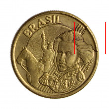 10 Centavos 2002 MBC/SOB Cunho Quebrado