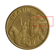 10 Centavos 2005 MBC Cunho Quebrado