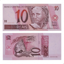 Cédula C-295 10 Reais 2003 FE - Antônio Palocci Filho / Henrique C. Meirelles
