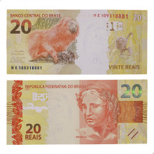 Cédula C-355 HE 20 Reais 2019 SOB/FE - Paulo Roberto N. Guedes / Roberto Campos Neto