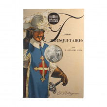 Blister Moeda KM# 3430 10 Euros 2024 FC França Europa D'Artagnan - 180 anos de "Les trois mousquetaires". Billon Ø31mm