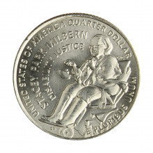 Moeda KM#811 Quater Dollar American Woman Stacey Milbern 2025 D FC USA América Cupro-níquel Ø24,26mm 5,67gr.