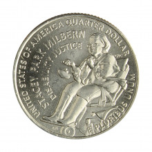 Moeda KM#811 Quater Dollar American Woman Stacey Milbern 2025 P FC USA América Cupro-níquel Ø24,26mm 5,67gr.