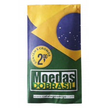 10 Pacotes Figurinhas para Álbum Moedas do Brasil