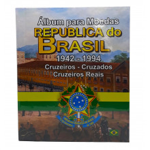 Álbum para Moedas República do Brasil 1942 - 1994