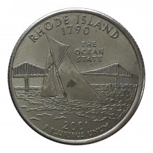 Quarter Dollar 2001 D SOB/FC Rhode Island