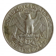 Quarter Dollar 1990 D MBC+ Washington Quarter EUA Amércia