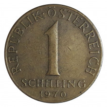 KM#2886 1 Schilling 1970 MBC Áustria Europa