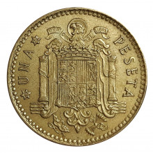 KM#806 1 Peseta 1975 MBC+ Espanha Europa