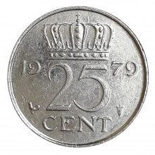 Km#183 25 Cents 1979 MBC+ Holanda Europa