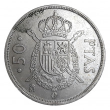 KM#825 50 Cêntimos 1983 MBC Espanha Europa
