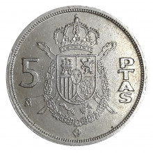 KM#823 5 Pesetas 1983 MBC Espanha Europa