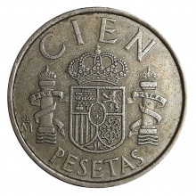 KM#826 100 Pesetas 1982 MBC Espanha Europa