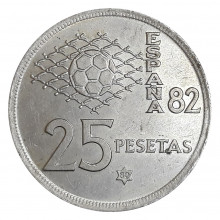 KM#818 25 Pesetas 1980 MBC Espanha Europa