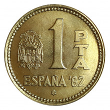 KM#816 1 Peseta 1980 FC Espanha Europa