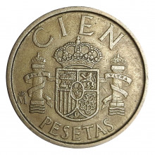 KM#826 100 Pesetas 1988 MBC Espanha Europa