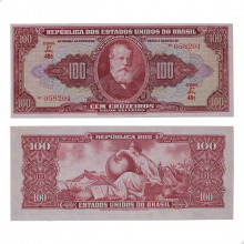 Cédula C-094 100 Cruzeiros 1949 Escassa SOB/FE