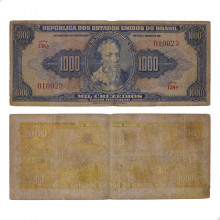 Cédula C-048 1000 Cruzeiros 1943 UTG